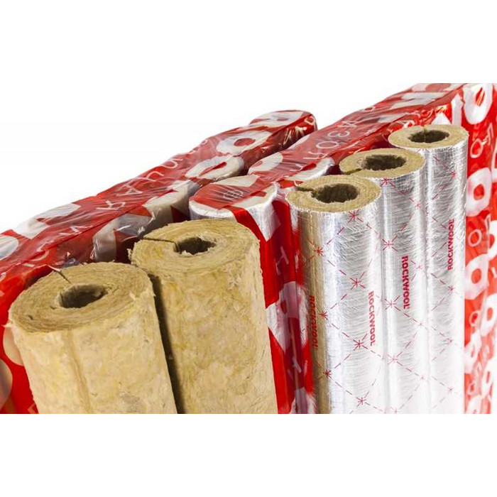 Цилиндры навивные кашированные фольгой ROCKWOOL 100 60х57